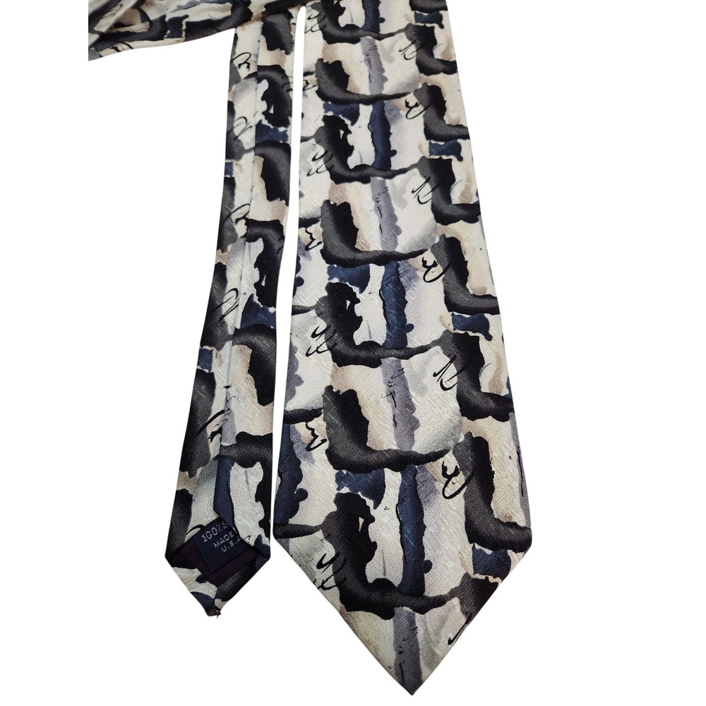 J Garcia Collectors Edition Silk Tie Mens Abstract Art Pattern 57 x 3.75